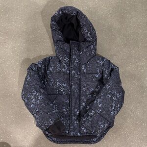 All in Motion Kids Blue Floral Puffer Coat